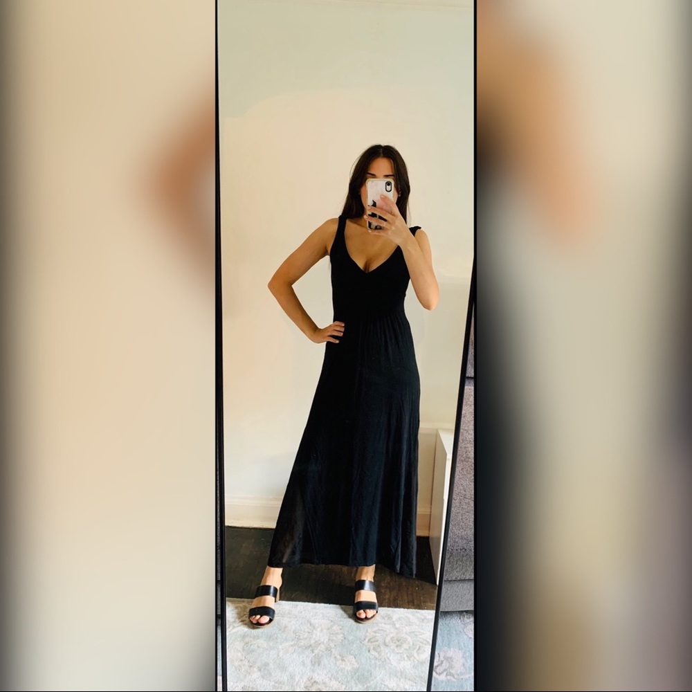 Maxi Dress with Mesh Detailing